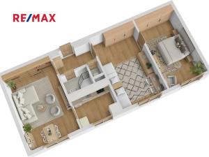 Pronájem bytu 3+1, Praha - Strašnice, Dvouletky, 60 m2