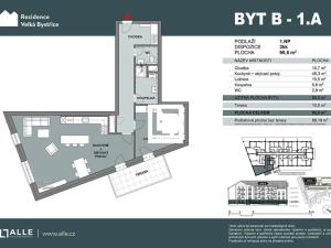 Prodej bytu 2+kk, Velká Bystřice, 85 m2