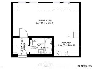 Pronájem bytu 1+kk, Praha - Nusle, Slavojova, 34 m2