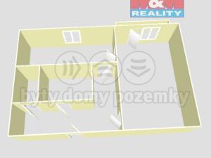 Pronájem bytu 1+1, Havířov - Podlesí, Okrajová, 34 m2