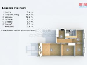 Prodej bytu 3+1, Ústí nad Labem, Maková, 62 m2
