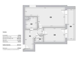 Pronájem bytu 2+kk, Praha - Dubeč, Dubeckého, 53 m2