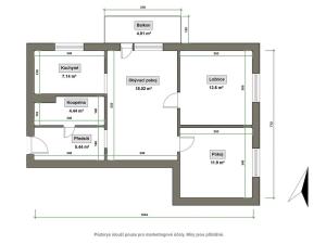 Prodej bytu 3+1, Valašské Meziříčí, Zašovská, 61 m2