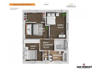 Prodej rodinného domu, Veleň, Sněžná, 144 m2