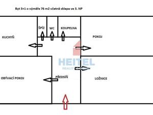 Prodej bytu 3+1, Olomouc, Charkovská, 76 m2
