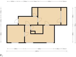 Pronájem bytu 2+1, Chomutov, Bezručova, 55 m2