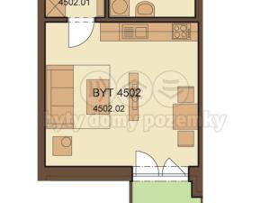 Pronájem bytu 1+kk, Ostrava, Sokolovská, 34 m2