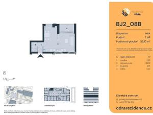 Prodej bytu 1+kk, Praha - Bohnice, Lodžská, 33 m2