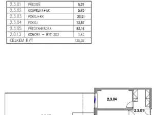 Prodej bytu 2+kk, Praha - Letňany, Frýdecká, 52 m2