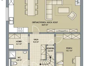 Prodej rodinného domu, Písková Lhota, Zámková, 138 m2