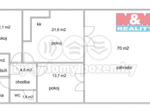 Pronájem rodinného domu, Oleška, 62 m2