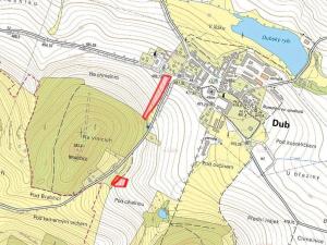 Prodej louky, Dub, 11482 m2