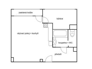 Pronájem bytu 2+kk, Kralupy nad Vltavou, sídl. Hůrka, 40 m2