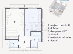 Pronájem bytu 2+kk, Praha - Hlubočepy, Geologická, 41 m2