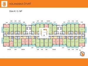 Pronájem bytu 2+kk, Olomouc, Aloise Rašína, 66 m2