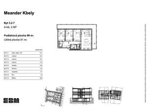Prodej bytu 4+kk, Praha - Kbely, K Vinoři, 91 m2