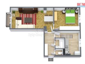 Prodej bytu 2+1, Bukovany, 51 m2