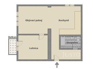 Pronájem bytu 2+1, Třeboň, Nádražní, 56 m2