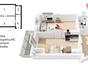 Prodej bytu 1+1, Praha - Libeň, Sokolovská, 48 m2