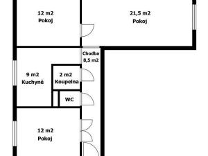 Pronájem bytu 3+1, Planá, Fučíkova, 67 m2