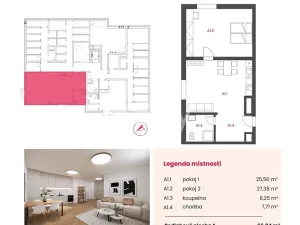 Prodej apartmánu, Kolín, Pražská, 67 m2