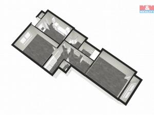Pronájem bytu 3+kk, Praha - Podolí, Nedvědovo náměstí, 79 m2