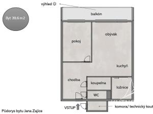 Prodej bytu 2+kk, Kutná Hora, Jana Zajíce, 40 m2