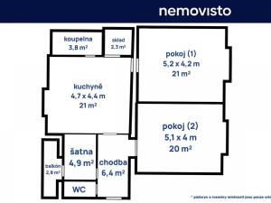 Pronájem bytu 2+1, Ostrava, Halasova, 98 m2
