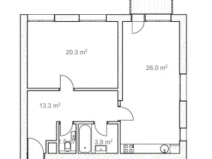 Prodej bytu 2+kk, Praha - Žižkov, V domově, 70 m2