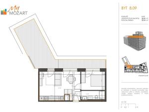 Pronájem bytu 2+kk, Praha - Smíchov, Plzeňská, 40 m2