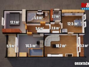 Prodej bytu 3+1, Chlumec, Skřivánčí, 78 m2