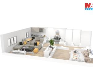 Pronájem bytu 2+1, Rokycany - Nové Město, Barákova, 64 m2