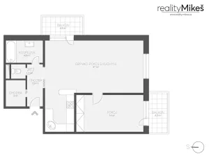 Pronájem bytu 2+kk, Liberec, Tyršova, 65 m2