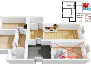 Pronájem atypického bytu, Beroun - Beroun-Město, Košťálkova, 60 m2