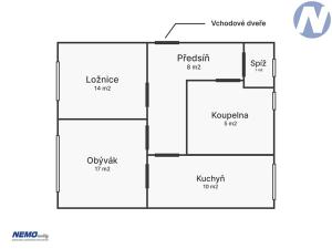 Prodej bytu 2+1, Vodňany, Výstavní, 65 m2
