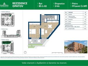 Pronájem bytu 2+kk, Praha - Chodov, Líbalova, 47 m2