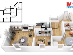 Prodej bytu 2+1, Znojmo, Rudoleckého, 87 m2