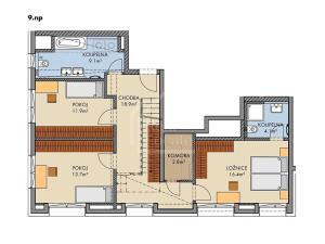 Pronájem bytu 4+kk, Praha - Vysočany, Pod Harfou, 120 m2