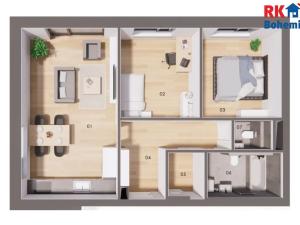 Prodej bytu 3+kk, Doubravčice, Ve svahu, 71 m2