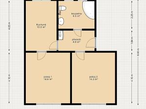Prodej bytu 2+1, Liberec, Rumjancevova, 50 m2