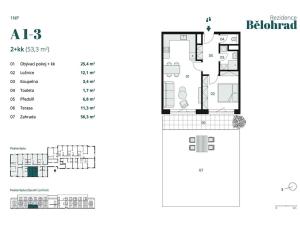 Prodej bytu 2+kk, Lázně Bělohrad, Jínova, 53 m2