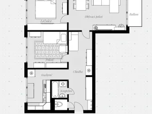 Prodej bytu 3+1, České Budějovice, Otavská, 71 m2