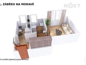 Pronájem bytu 1+1, Zábřeh, Severovýchod, 31 m2