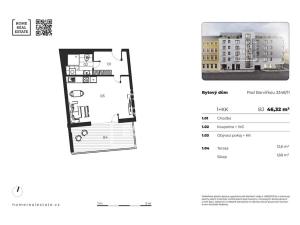 Prodej bytu 1+kk, Praha - Smíchov, Pod Barvířkou, 32 m2
