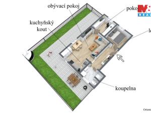 Prodej bytu 3+kk, Velemín - Oparno, 43 m2