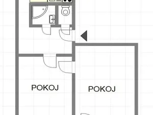 Pronájem bytu 2+1, Uherský Brod, Obchodní, 58 m2