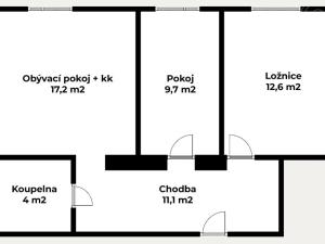 Prodej bytu 3+kk, Most, Josefa Skupy, 54 m2