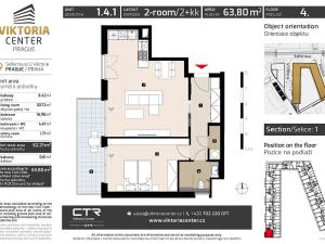 Prodej bytu 2+kk, Praha - Žižkov, Seifertova, 64 m2