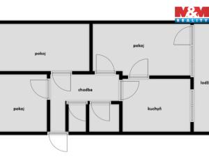 Prodej bytu 3+1, Vroutek, Na Hůrce, 65 m2