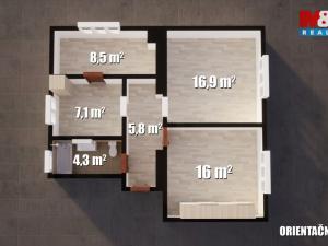 Pronájem bytu 3+1, Janská, 58 m2